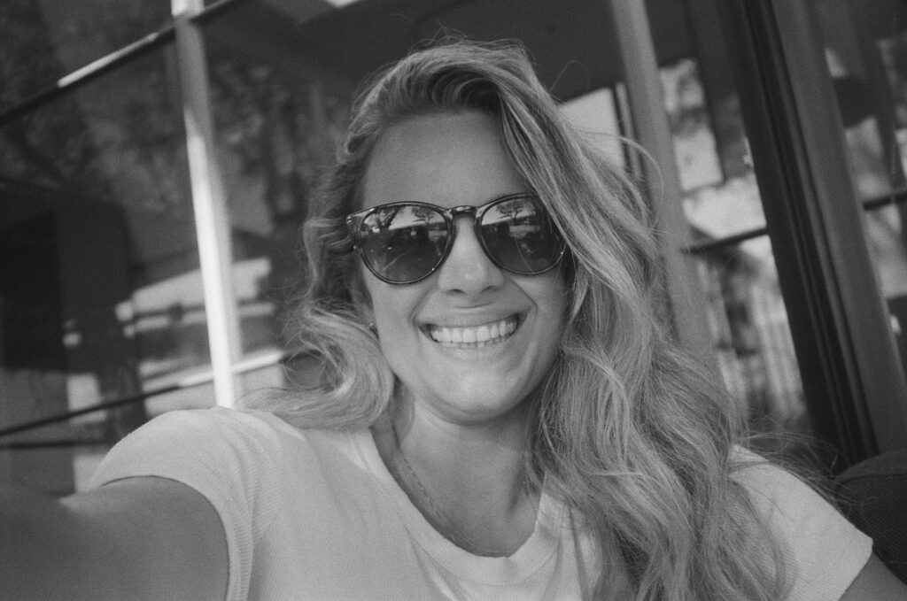 Documentary family photographer turns the camera on herself for a selfie