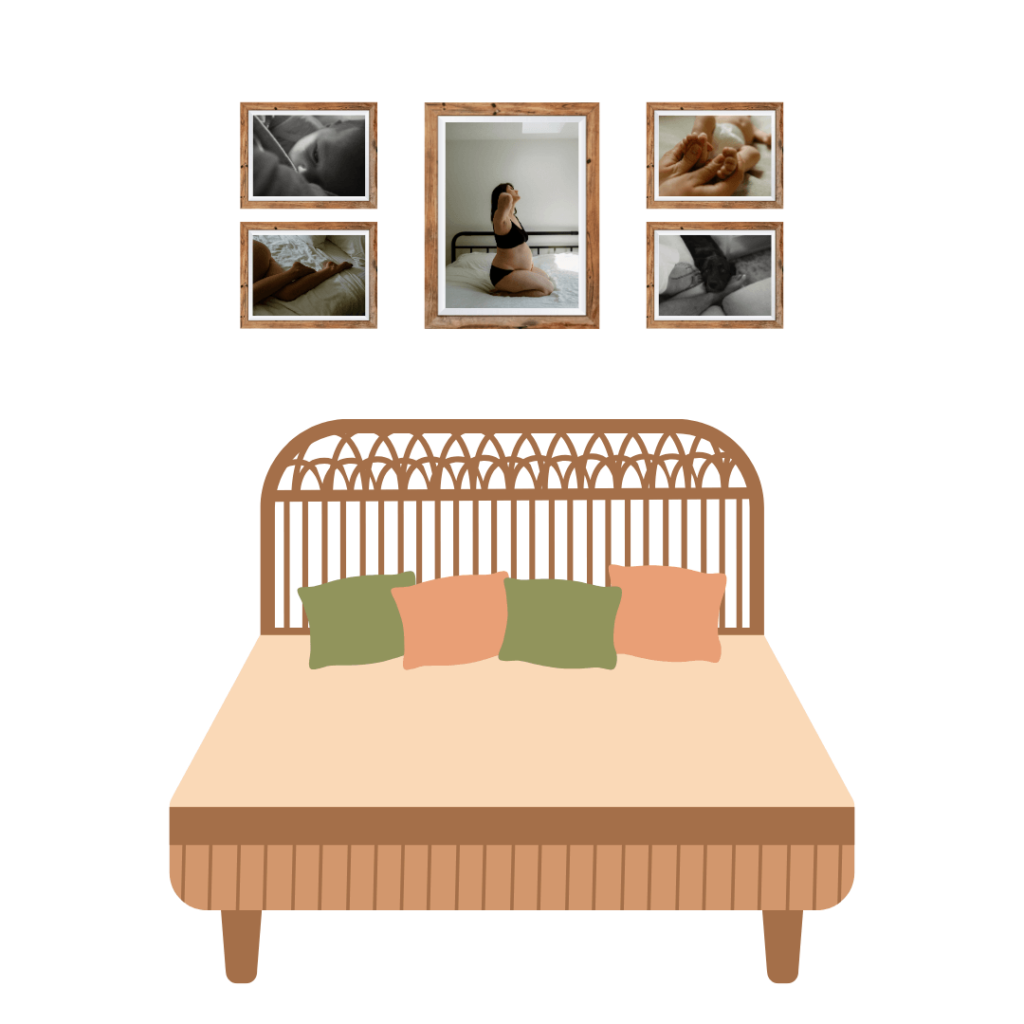 Print and Display Your Family Photos: Bedroom Gallery Wall Inspiration